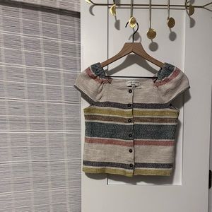 Madewell striped texture and thread Xxs
